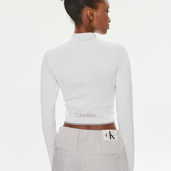 Calvin Klein Γυναικεία ζακέτα Cropped Zip Up Jacket